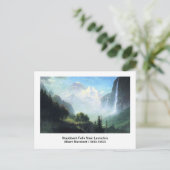 Albert Bierstadt, Staubbach, in der Nähe von Laute Postkarte (Stehend Vorderseite)