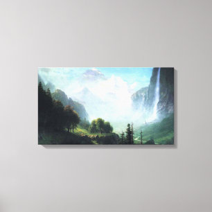 Albert Bierstadt staubbach liegt in der Nähe von L Leinwanddruck