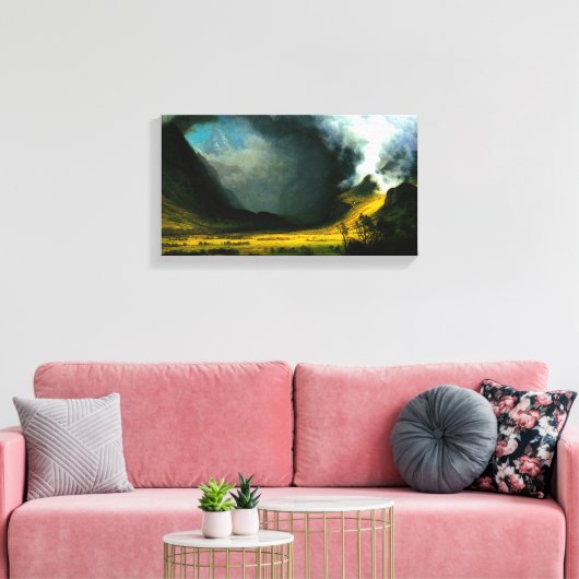 Albert Bierstadt Storm im Gebirge Leinwanddruck (Insitu (Wohnzimmer))