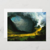 Albert Bierstadt Storm im Gebirge Postkarte (Vorne/Hinten)