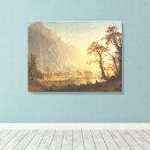 Albert Bierstadt Sunrise Yosemite Valley Malerei Leinwanddruck (Insitu (Holzboden))