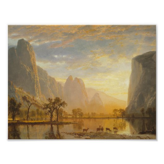 Albert Bierstadt - Tal des Yosemite Fotodruck (Vorne)