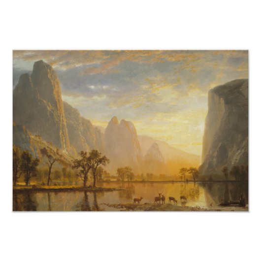Albert Bierstadt - Tal des Yosemite Fotodruck (Vorne)