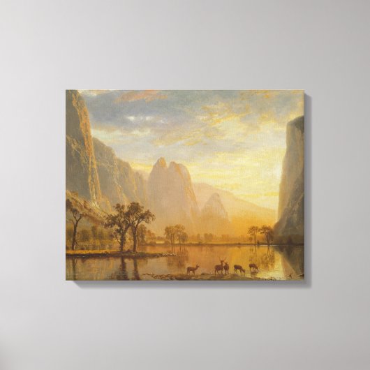 Albert Bierstadt - Tal des Yosemite Leinwanddruck (Vorderseite)