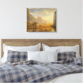 Albert Bierstadt - Tal des Yosemite Leinwanddruck (Insitu (Schlafzimmer))