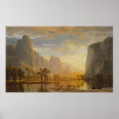 Albert Bierstadt - Tal des Yosemite Poster (Vorne)