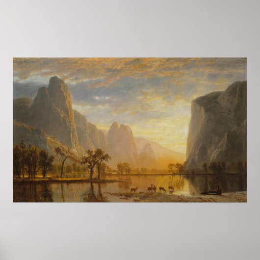 Albert Bierstadt - Tal des Yosemite Poster (Vorne)