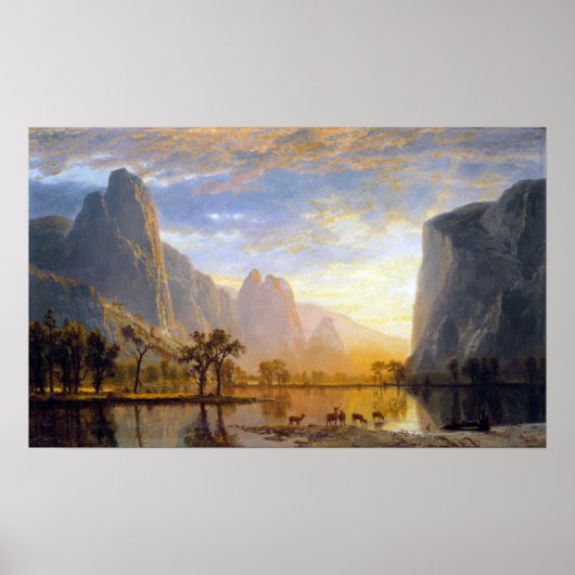 Albert Bierstadt Tal des Yosemite Poster (Vorne)