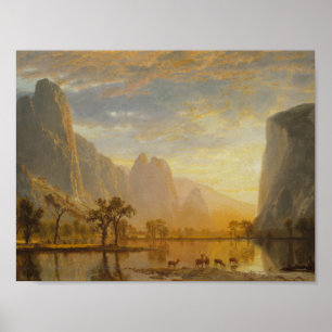 Albert Bierstadt - Tal des Yosemite Poster