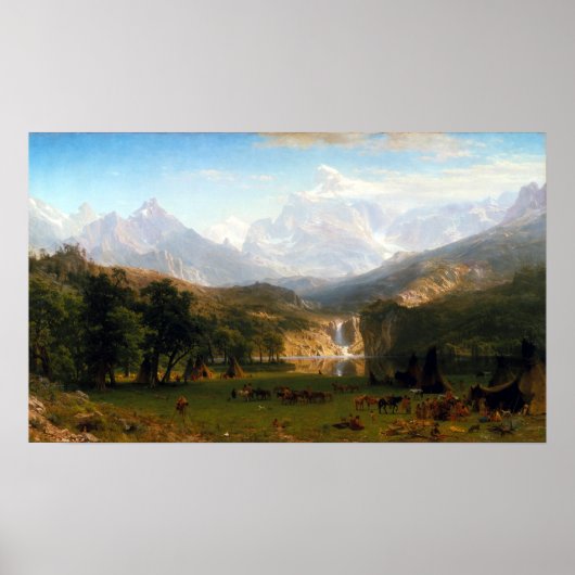 Albert Bierstadt The Rocky Mountains, Lander's Pea Poster (Vorne)