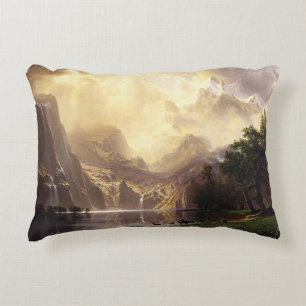 Albert Bierstadt Unter den Bergen der Sierra Nevad Dekokissen