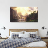Albert Bierstadt Unter den Bergen der Sierra Nevad Leinwanddruck (Insitu (Schlafzimmer))