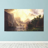 Albert Bierstadt Unter den Bergen der Sierra Nevad Leinwanddruck (Insitu (Holzboden))