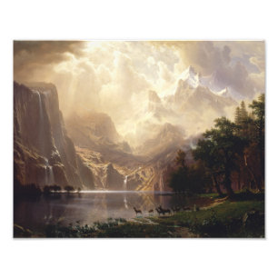 Albert Bierstadt - Unter den Sierra Nevada Fotodruck