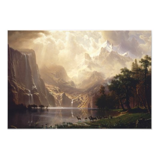Albert Bierstadt - Unter den Sierra Nevada Fotodruck (Vorne)