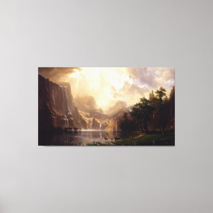 Albert Bierstadt - Unter den Sierra Nevada, Kalifo Leinwanddruck