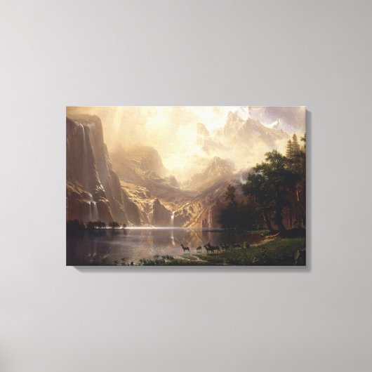 Albert Bierstadt - Unter den Sierra Nevada Leinwanddruck (Vorderseite)