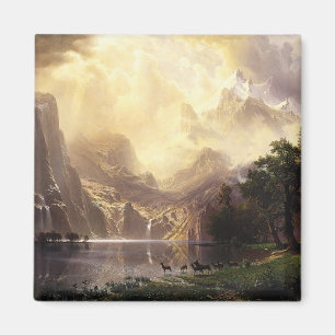 Albert Bierstadt unter den Sierra Nevada Mountains Magnet