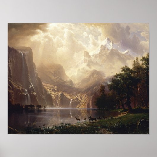 Albert Bierstadt - Unter den Sierra Nevada Poster (Vorne)