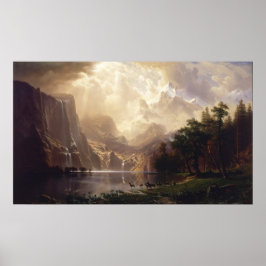 Albert Bierstadt - Unter den Sierra Nevada Poster