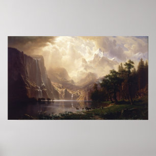 Albert Bierstadt - Unter den Sierra Nevada Poster