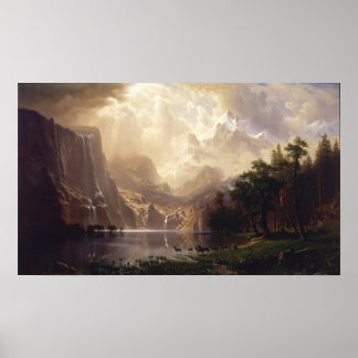 Albert Bierstadt - Unter den Sierra Nevada Poster