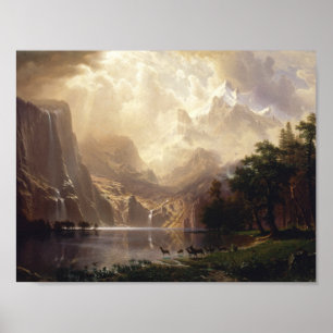 Albert Bierstadt - Unter den Sierra Nevada Poster