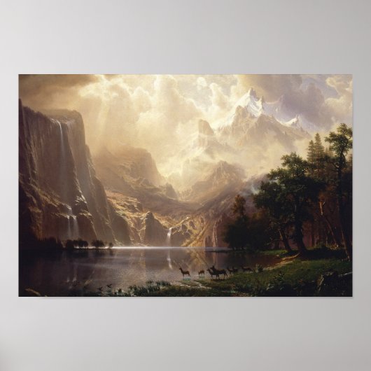 Albert Bierstadt - Unter den Sierra Nevada Poster (Vorne)
