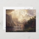 Albert Bierstadt - Unter den Sierra Nevada Postkarte (Vorne/Hinten)