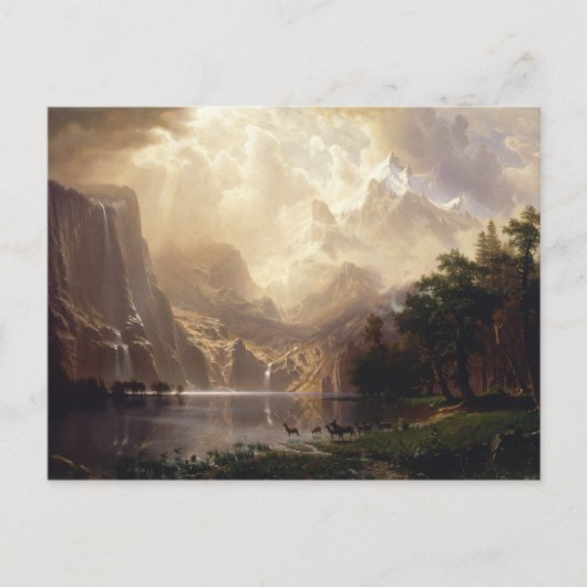 Albert Bierstadt - Unter den Sierra Nevada Postkarte (Vorderseite)