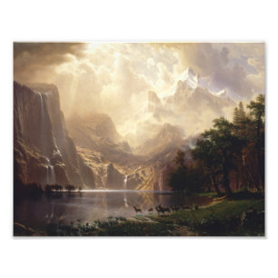 Albert Bierstadt - unter der Sierra Nevada Fotodruck
