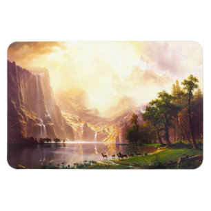 Albert Bierstadt unter der Sierra Nevada Magnet