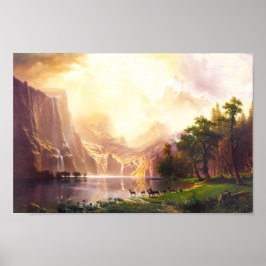Albert Bierstadt Unter der Sierra Nevada Poster