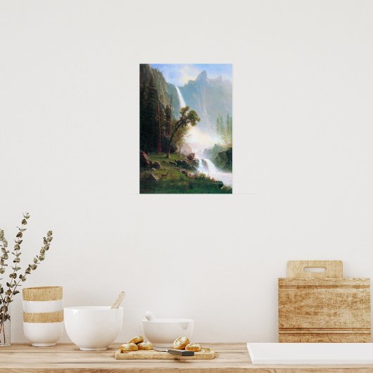 Albert Bierstadt-Yosemite Falls Poster (Küche)