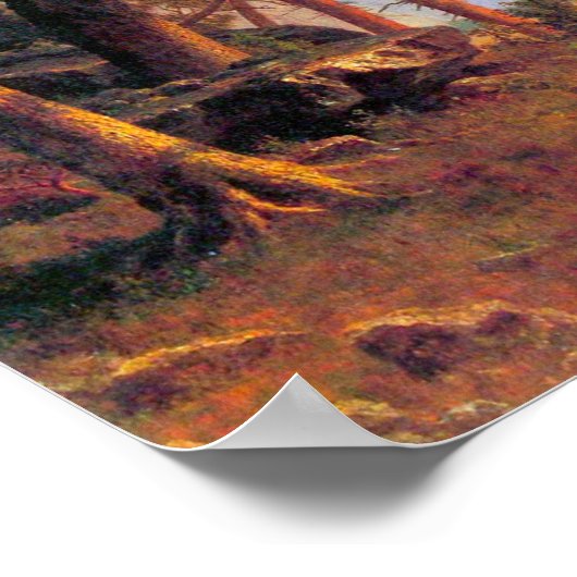 Albert Bierstadt-Yosemite Tal 2 Poster (Ecke)