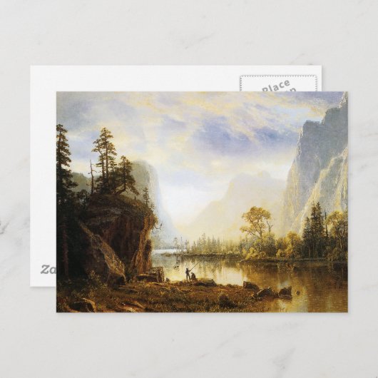 Albert Bierstadt Yosemite Valley Postkarte (Vorne/Hinten)
