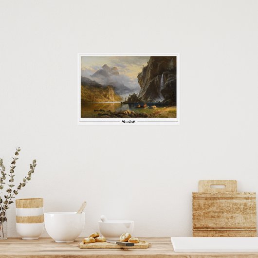 Albert Bierstadt Zedign Art Poster #108 (Küche)