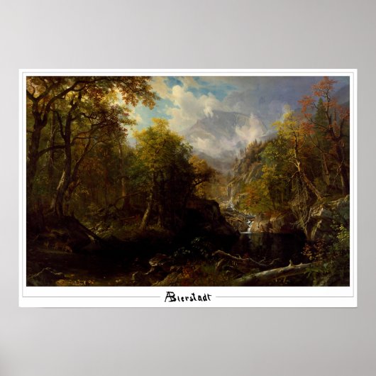 Albert Bierstadt Zedign Art Poster #109 (Vorne)