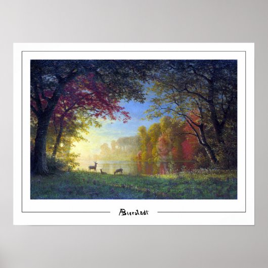 Albert Bierstadt Zedign Art Poster #11 (Vorne)