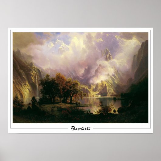 Albert Bierstadt Zedign Art Poster #136 (Vorne)