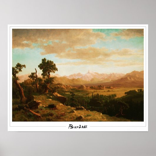 Albert Bierstadt Zedign Art Poster #14 (Vorne)