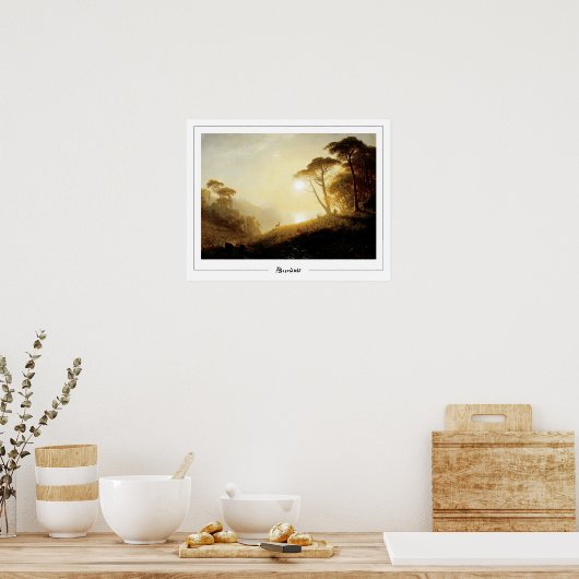 Albert Bierstadt Zedign Art Poster #224 (Küche)