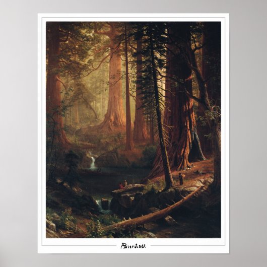 Albert Bierstadt Zedign Art Poster #4 (Vorne)