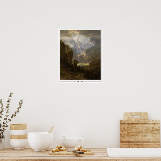 Albert Bierstadt Zedign Art Poster #52 (Küche)