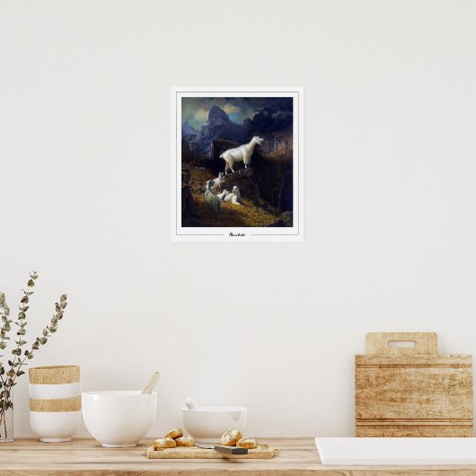 Albert Bierstadt Zedign Art Poster #7 (Küche)