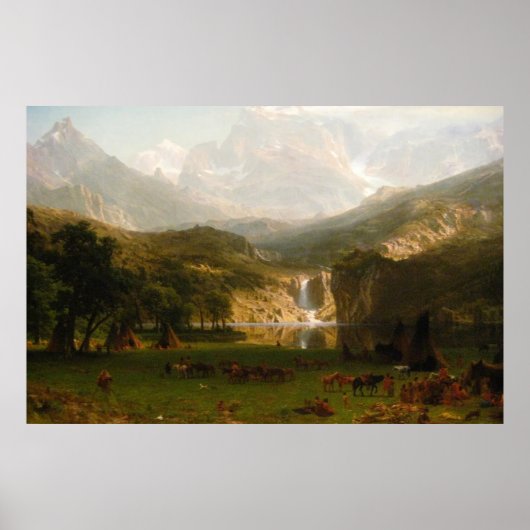 Albert Bierstädter Rocky Mountains, Lander Peak Poster (Vorne)