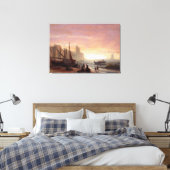Albert Bierstadts Fischereiflotte Leinwanddruck (Insitu (Schlafzimmer))