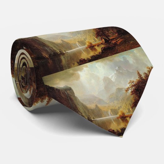 Albert Bierstadts Gemälde, In den Bergen 1867 Krawatte (Gerollt)