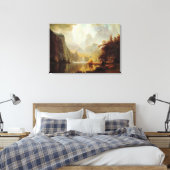 Albert Bierstadts Gemälde, In den Bergen 1867 Leinwanddruck (Insitu (Schlafzimmer))