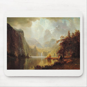 Albert Bierstadts Gemälde, In den Bergen 1867 Mousepad